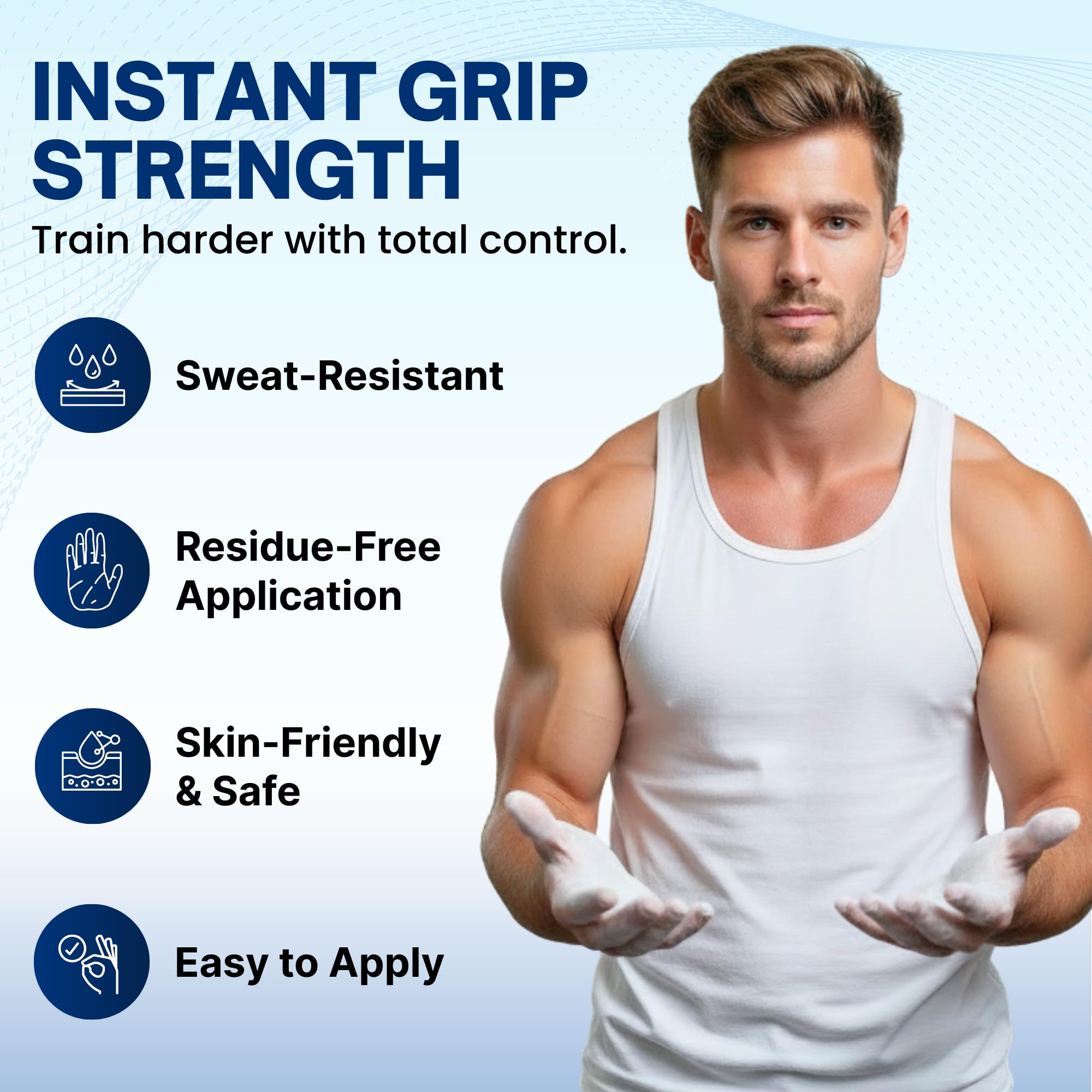 SLANA Liquid Chalk for Gym, Weightlifting – Fast Drying Gym Chalk Liquid, Lasting Grip Formula – Mess Free, Dust-Free, Skin-Safe Liquid Climbing Chalk for Pull Ups, Gymnastic & Training