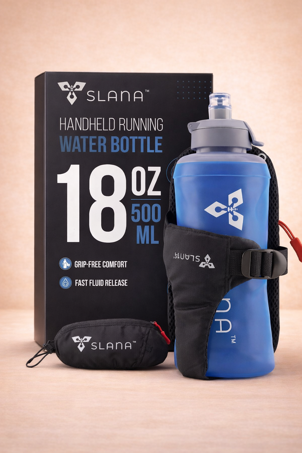 SLANA Handheld Running Water Bottle