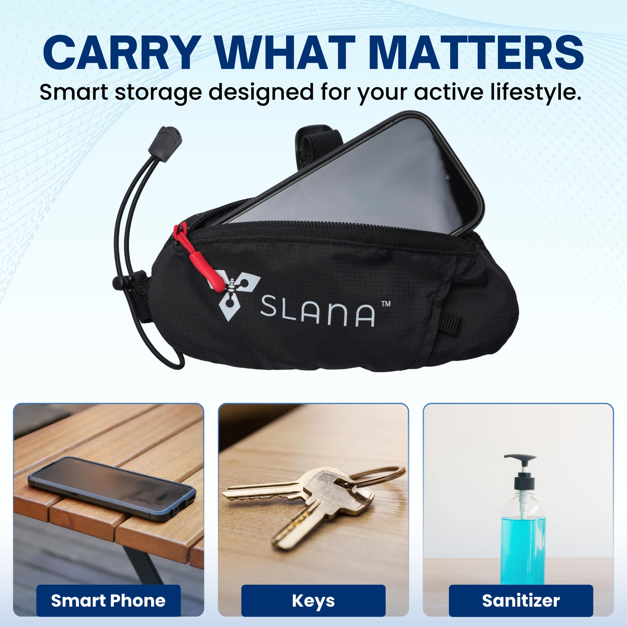 SLANA Handheld Running Water Bottle