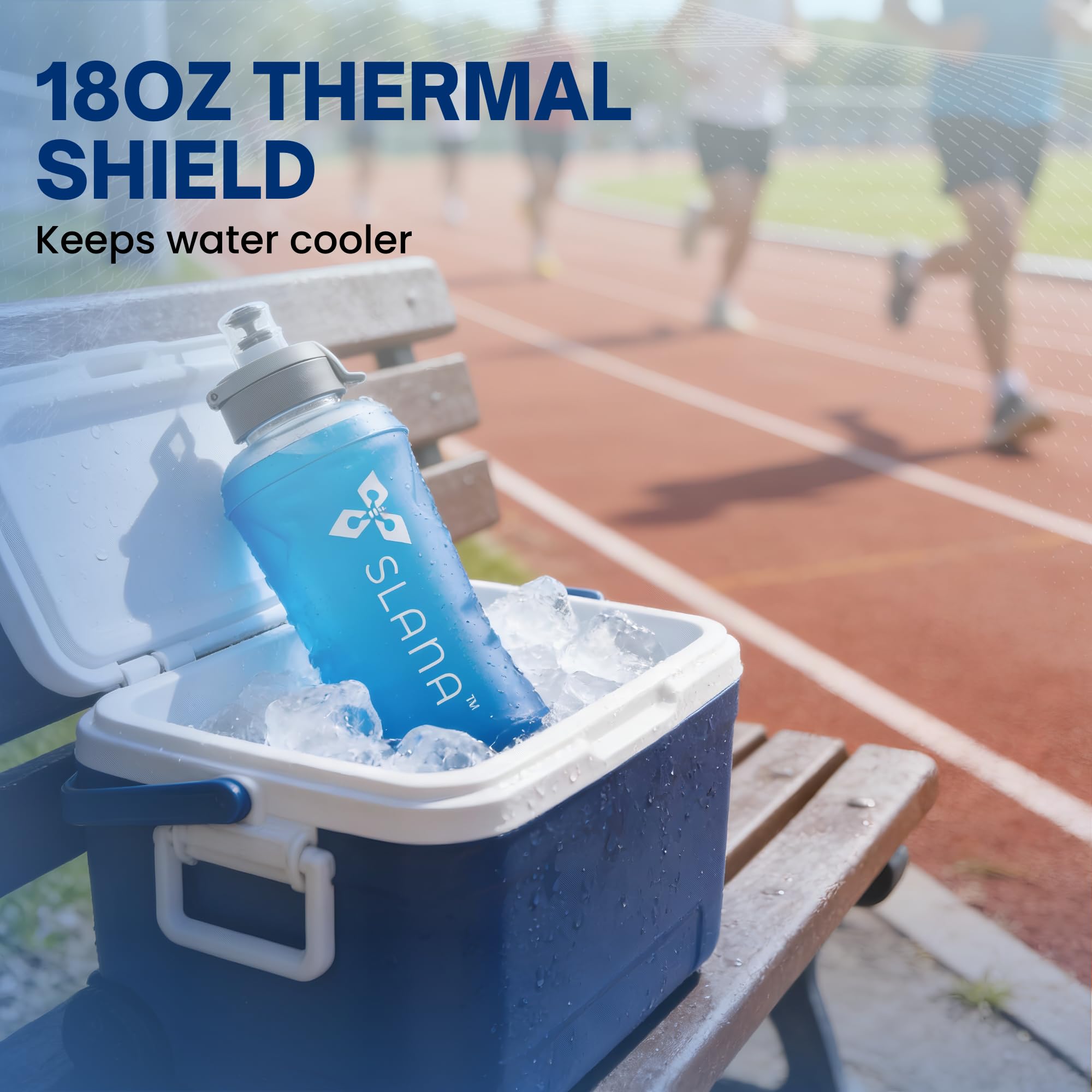 SLANA Handheld Running Water Bottle