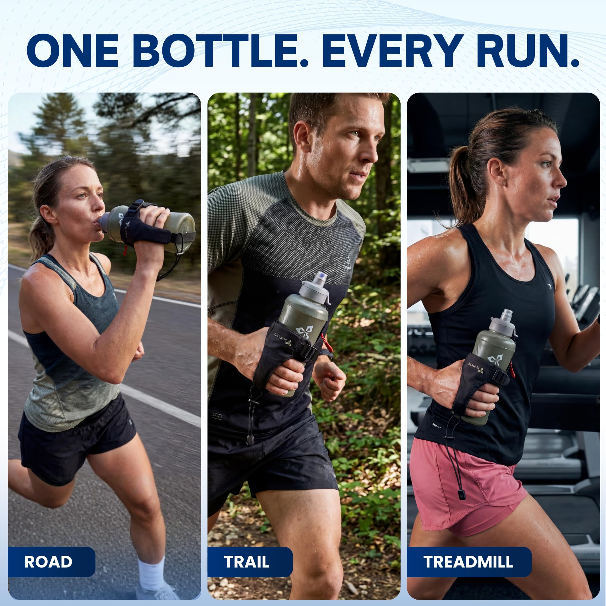 SLANA Handheld Running Water Bottle